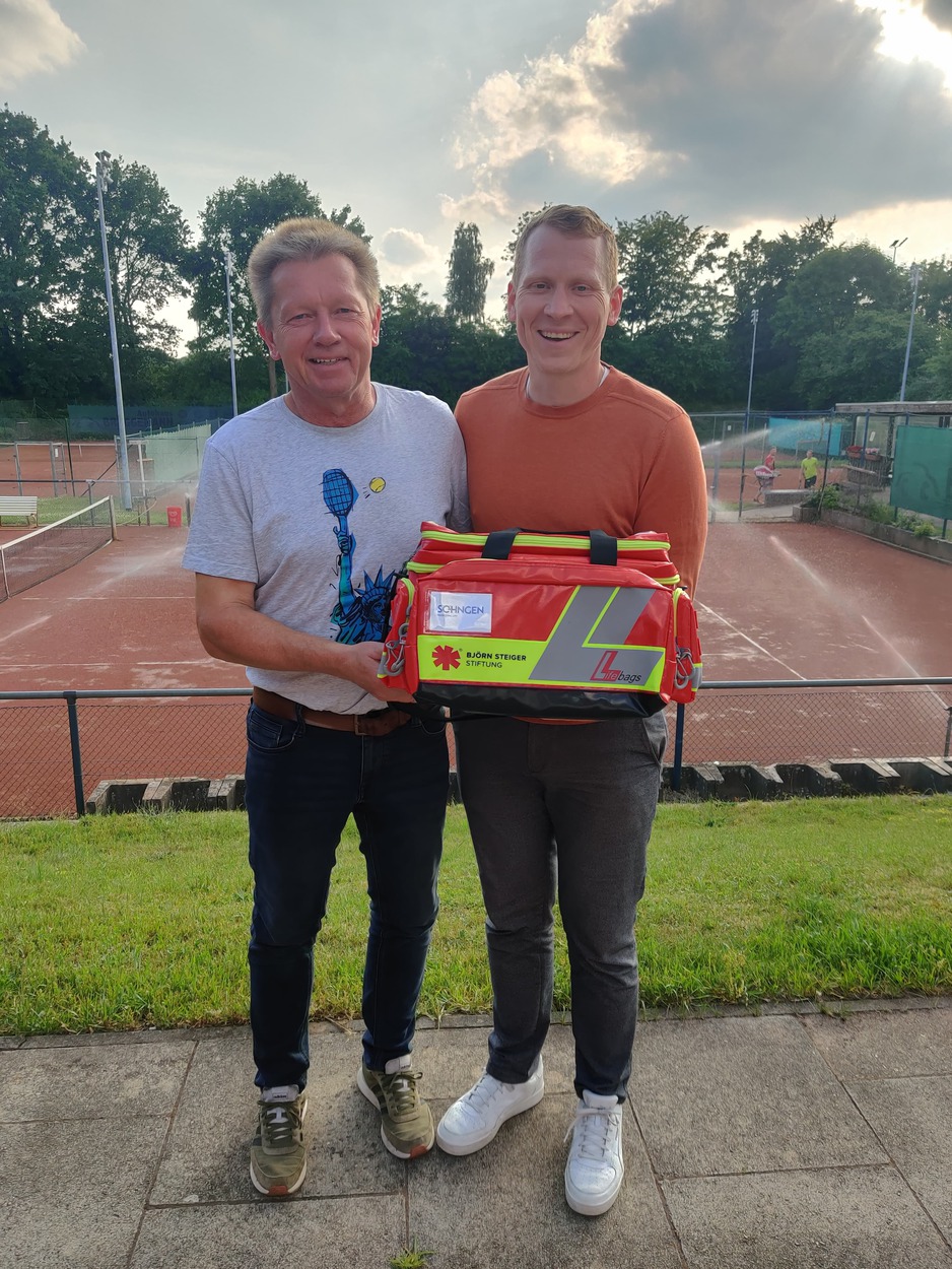 Tennisabteilung der SG Elte wird "herzsicherer Verein" – Teilnahme am Projekt der Björn Steiger Stiftung